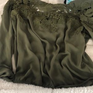Green Chiffon Blouse